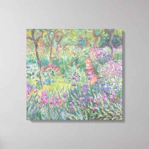 Garden in Giverny by Claude Monet Canvas Print