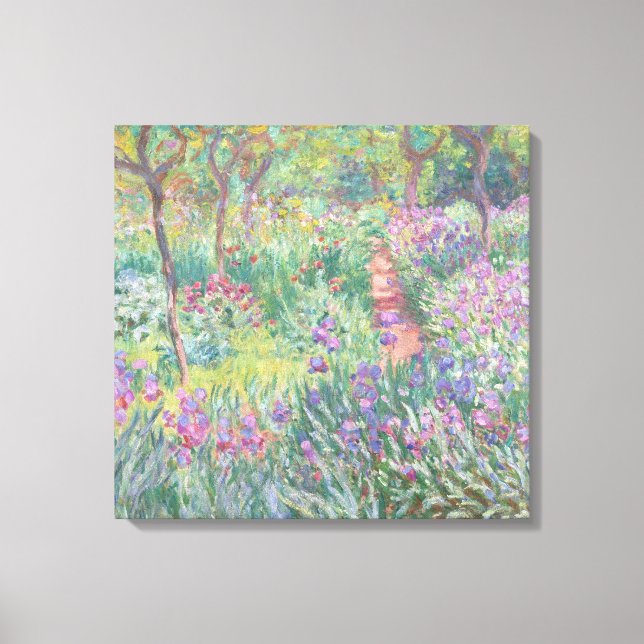 Garden in Giverny by Claude Monet Canvas Print (Front)