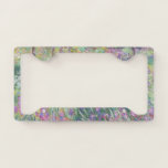 Garden in Giverny by Claude Monet License Plate Frame<br><div class="desc">Claude Monet - Garden in Giverny. Beautiful impressionism painting of a garden in Giverny by Claude Monet.</div>