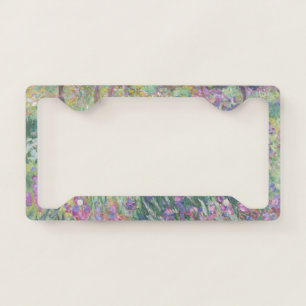 Garden in Giverny by Claude Monet License Plate Frame