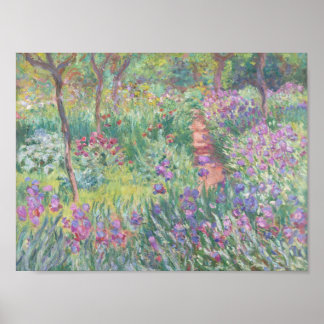 Garden in Giverny by Claude Monet Poster