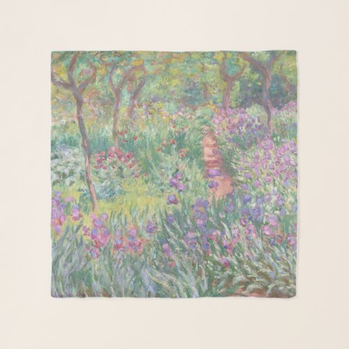 Garden in Giverny by Claude Monet Scarf