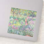 Garden in Giverny by Claude Monet Sticker<br><div class="desc">Claude Monet - Garden in Giverny. Beautiful impressionism painting of a garden in Giverny by Claude Monet.</div>