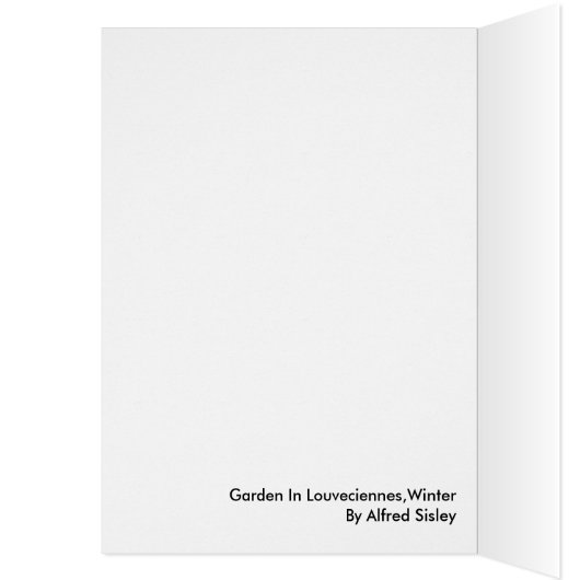 Garden In Louveciennes,Winter By Alfred Sisley (Inside (Left))