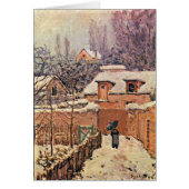 Garden In Louveciennes,Winter By Alfred Sisley (Front)