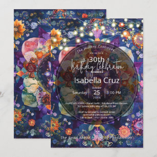 Garden in Motion   Floral Mandala Design Invitation