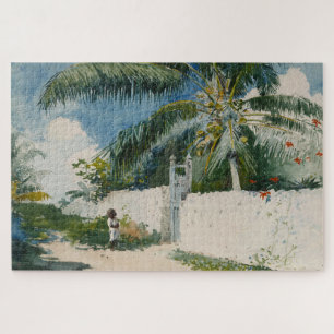 Garden in Nassau (Capital City of the Bahamas) Jigsaw Puzzle