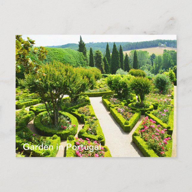 Garden in Portugal Postcard (Front)
