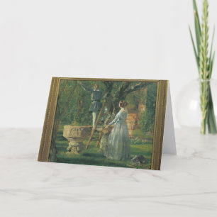 Garden in Ringsted with a Ancient Baptismal Card