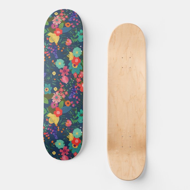 Garden in Spring Blossom Skateboard (Front)