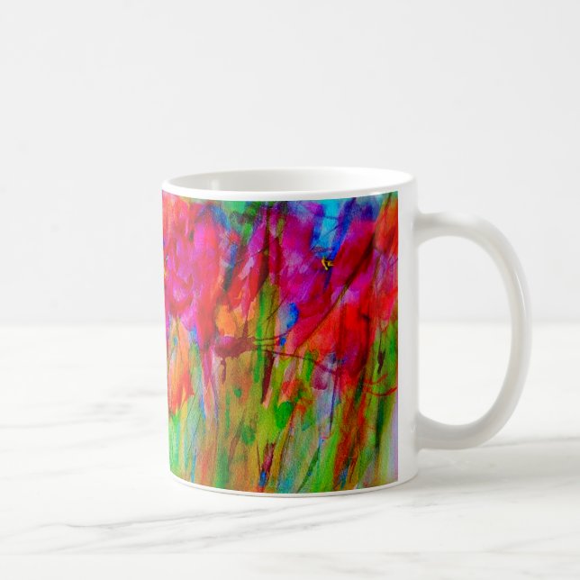 Garden In The Abstract Coffee Mug (Right)