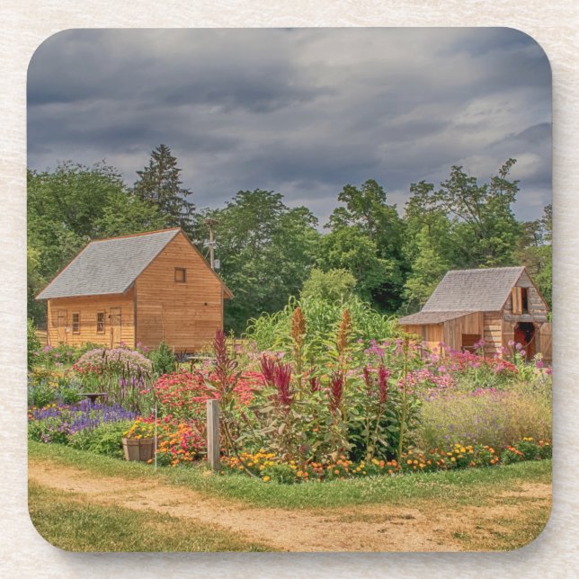 Garden in the Adirondacks Beverage Coaster (Front)