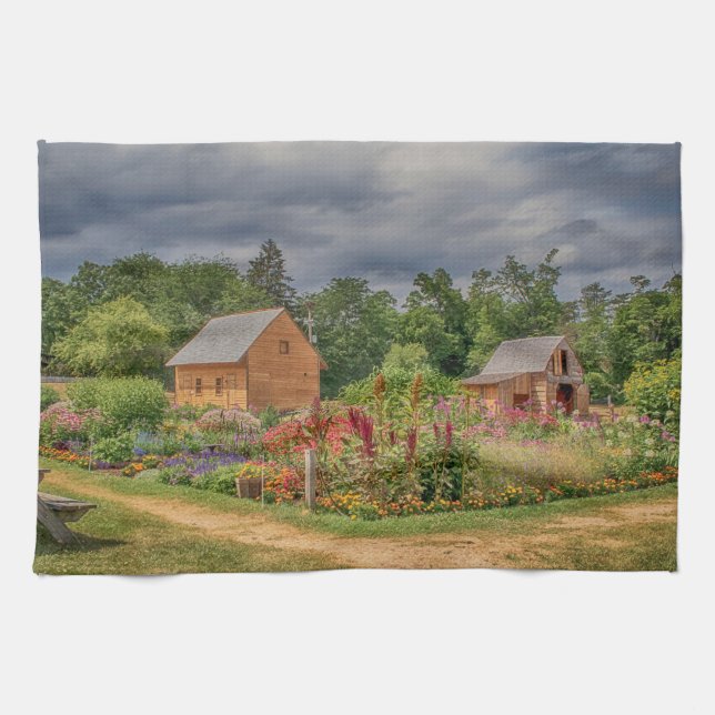 Garden in the Adirondacks Kitchen Towel (Horizontal)