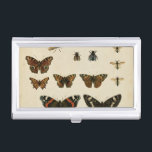 Garden Insects by Vision Studio Business Card Case<br><div class="desc">This Vision Studio piece is an entomologists dream! Garden insects are drawn on a cream background,  shown in achingly beautiful detail. If you love insects this is the print for you!</div>