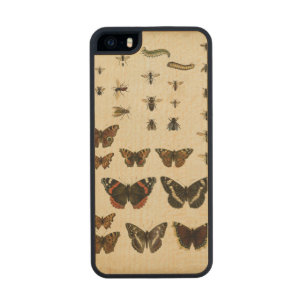 Garden Insects by Vision Studio Wood Phone Case For iPhone SE/5/5s