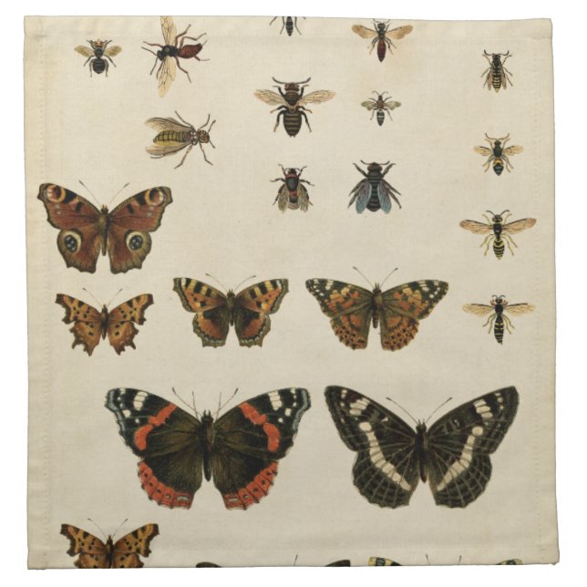 Garden Insects by Vision Studio Napkin (Front)