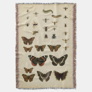 Garden Insects by Vision Studio Throw Blanket