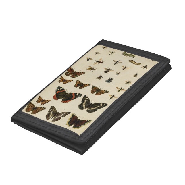 Garden Insects by Vision Studio Tri-fold Wallet (Bottom)