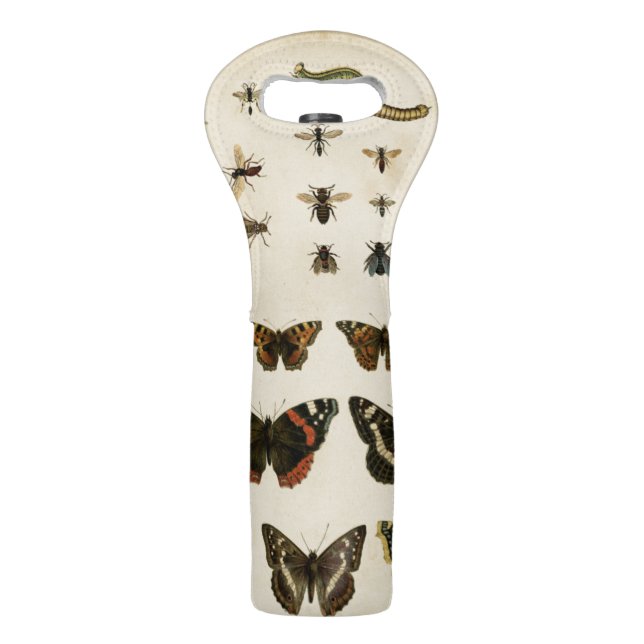 Garden Insects by Vision Studio Wine Bag (Back)