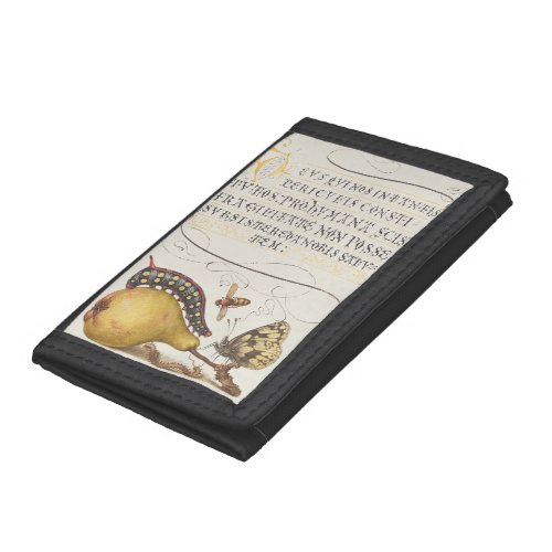 Garden Insects, Fly, Caterpillar, Pear, Centipede Trifold Wallet