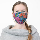 "Garden Jewels" Adult Cloth Face Mask (Worn)
