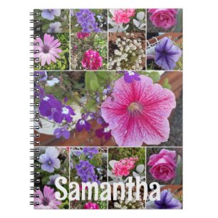 Garden Journal Pink Petunia Pretty Spring Flowers