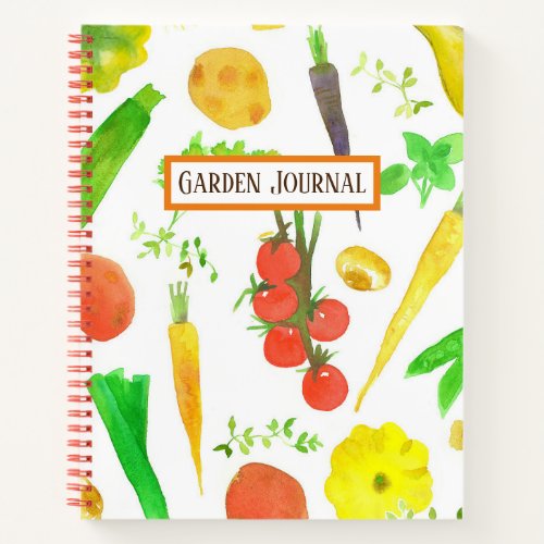 Garden Journal Planner Logbook Vegetables