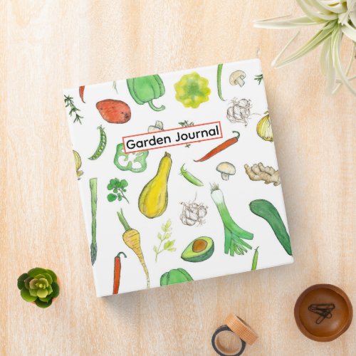 Garden Journal Planner Record Book Vegetables 3 Ring Binder