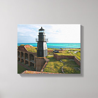 Garden Key Lighthouse, Dry Tortugas Florida Canvas Print
