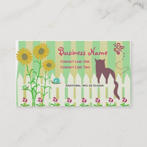 Garden Kitty Business Cards
