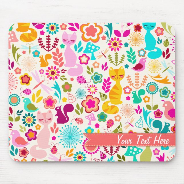 Garden Kitty Mouse Pad (Front)