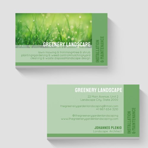 Garden  Landscaping Services Business Card