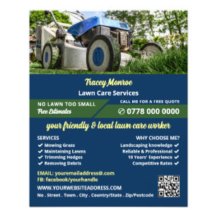 Garden Lawn-Mower, Lawn Care Services Flyer