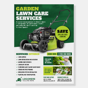 Garden, Lawn Mowing, Lawn Care Services Foam Board