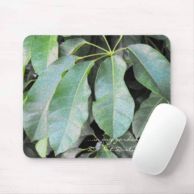 Garden Leaves Mouse Pad (With Mouse)