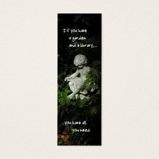 Customizable Garden Library Bookmark Business Card Templates