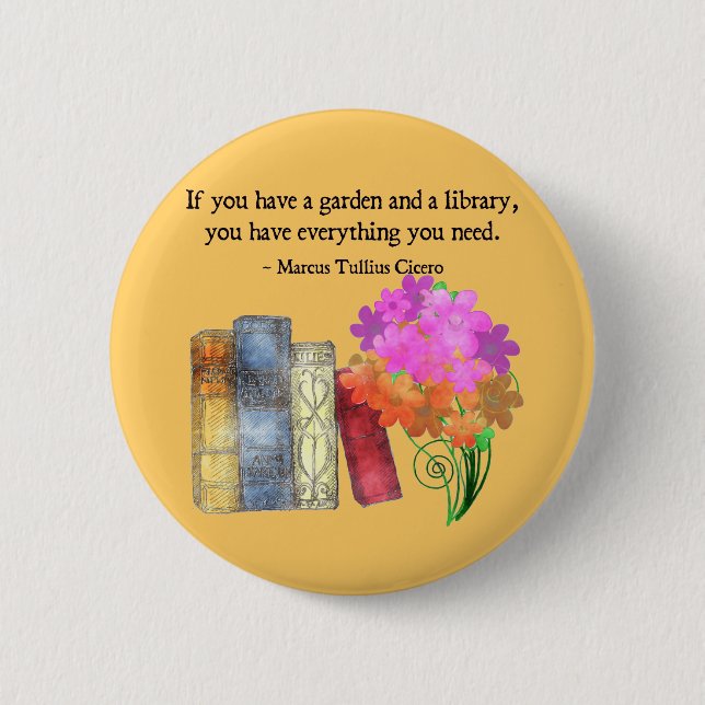 GARDEN & LIBRARY BUTTON (Front)