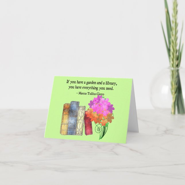 GARDEN & LIBRARY CARD (Front)