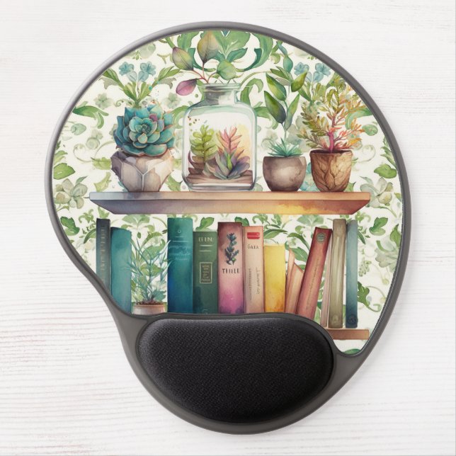 Garden Library  Gel Mouse Pad (Front)