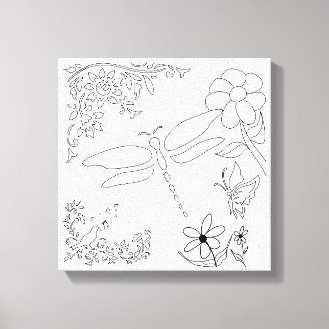 Garden Life DIY Paint it Canvas Print (Front)