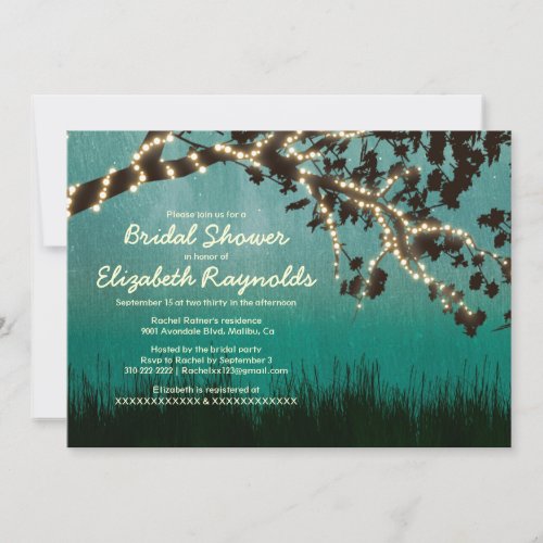 Garden Lights Bridal Shower Invitations