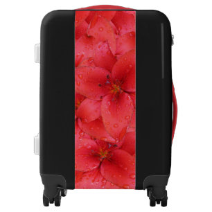 Garden Lilies Red Flower Photo Luggage