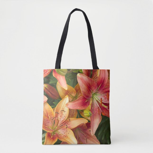 Garden Lilies Tote Bag (Front)