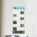 Garden Logo QR Code 6-Photos 2025 Calendar Magnet<br><div class="desc">The Garden Logo QR Code 6 Photo 2025 Calendar Magnet is the ultimate promotional tool for your gardening business. This vibrant design, featuring stylized grass and an orange butterfly, features a 2025 calendar and customizable placeholders for six photos along with your logo and business details. The enticing CTA encourages customers...</div>