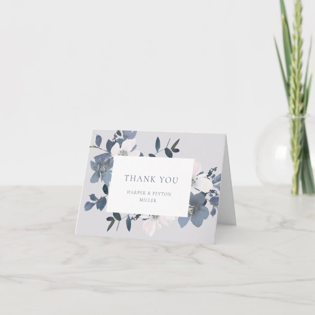 Garden Love Flat Thank You Card (Front)