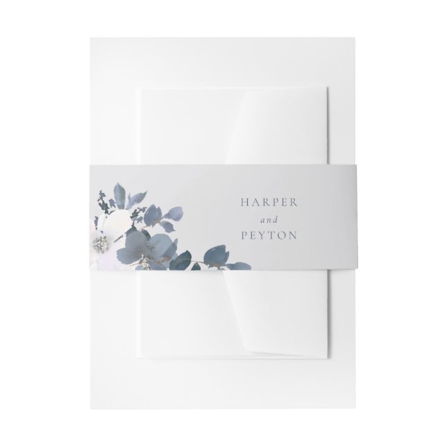 Garden Love Invitation Belly Band (Front Example)