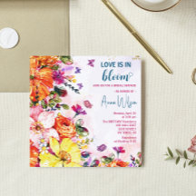 Garden love is in bloom wildflower bridal shower