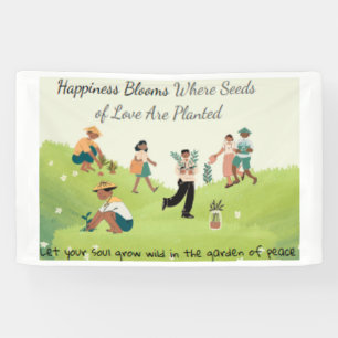 Garden Lover Quote Vinyl Banner – 2.5'x4'.