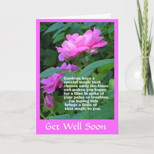 Garden Magic Get Well Card