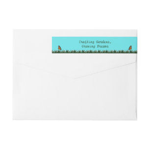 Garden Maintenance Service Tagline Return Address Wrap Around Label